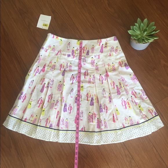 NWT Liz Claiborne Print Pleated Skirt - Picture 2 of 7